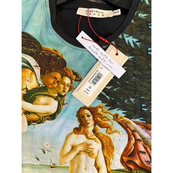 Alice + Olivia Posey Lace Puff Sleeve Blouse Tee Top - Picture 14 of 16